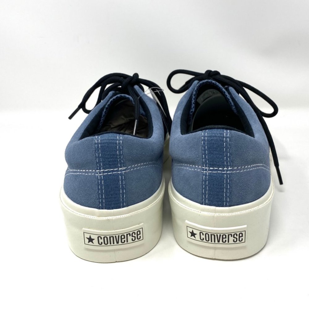 đź’–MEGA SALEđź’–Converse Blue Nubuck Skid Grip Low Top Suede Men's 10.5 169617C - Picture 4 of 10
